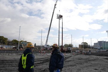 新設道路などでの照明灯設置